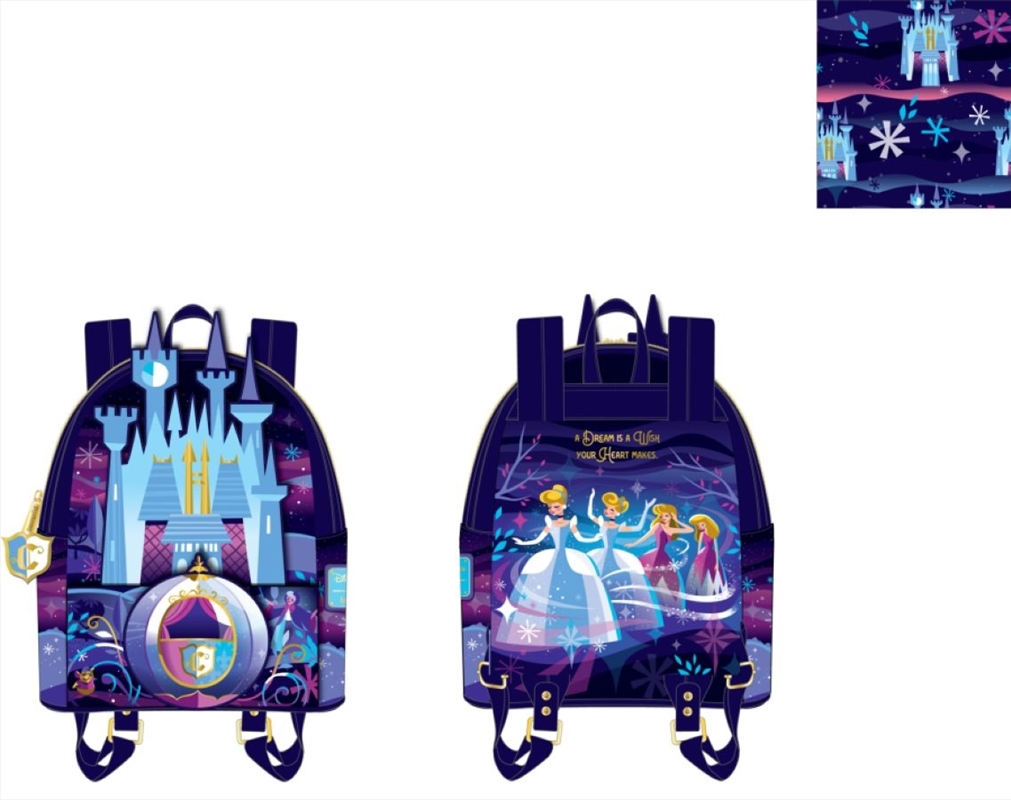Loungefly - Cinderella - Castle Series Mini Backpack/Product Detail/Bags
