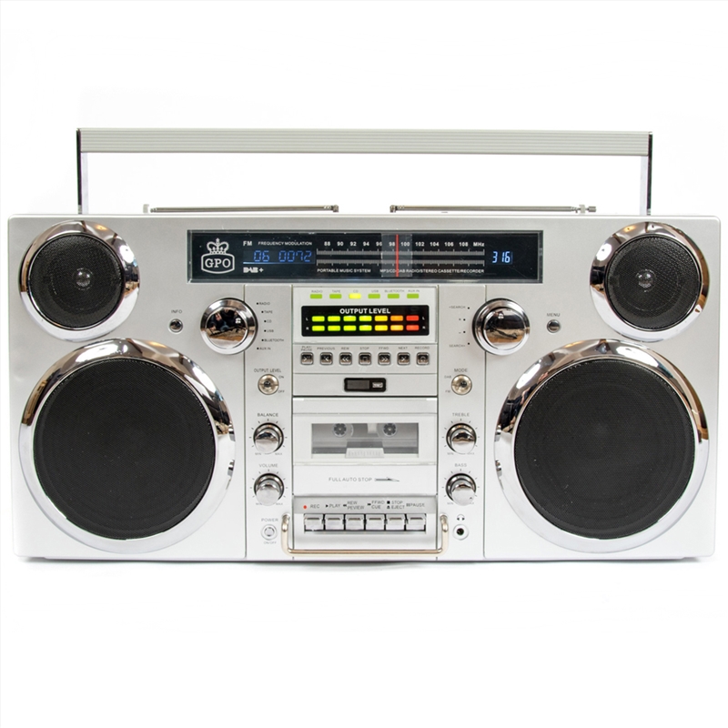 Boombox Silver Bluetooth Speak/Product Detail/Media Players