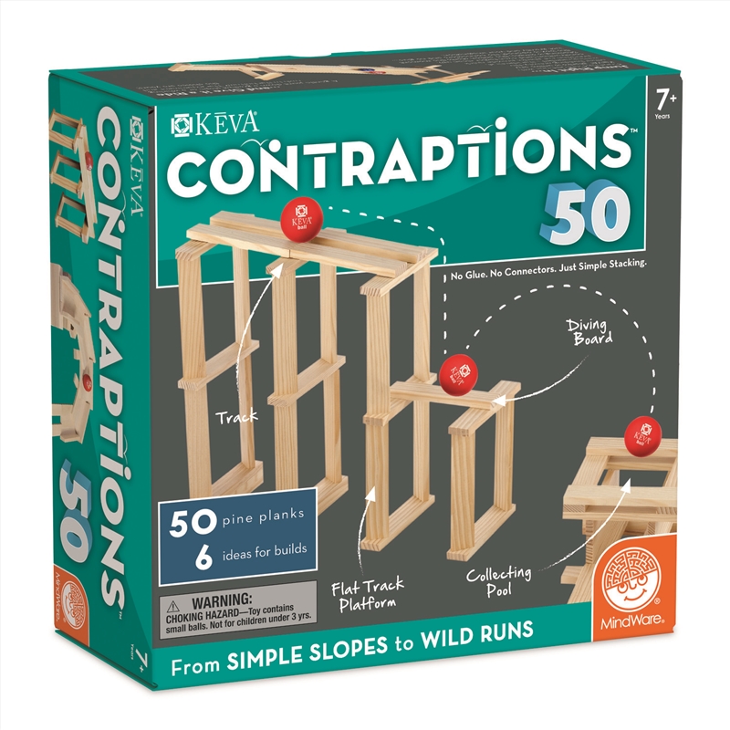 KEVA: Contraptions 50 Piece Plank Set | Toy