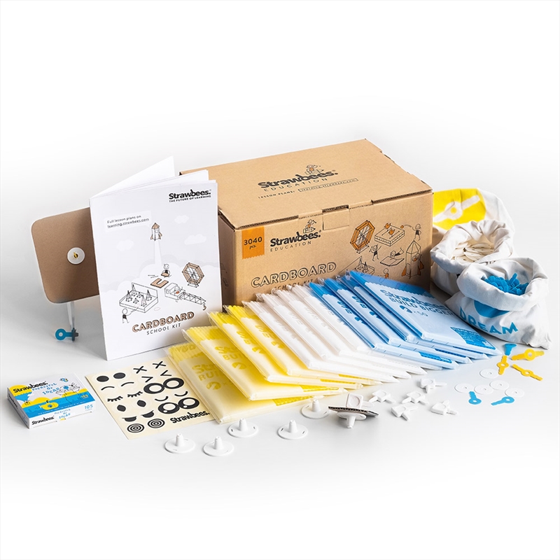 Strawbees Cardboard School Kit | Toy