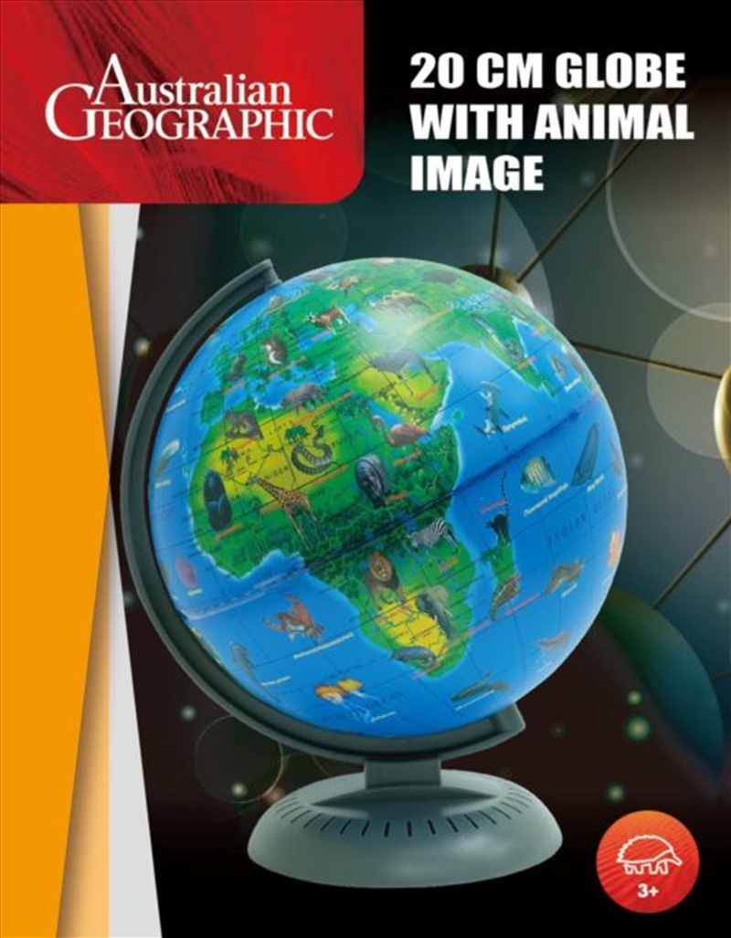 Australian Geographic 20cm World Globe With Animal Image/Product Detail/Educational