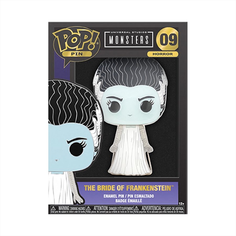 Universal Monsters - Bride of Frankenstein 4" Pop! Enamel Pin/Product Detail/Buttons & Pins