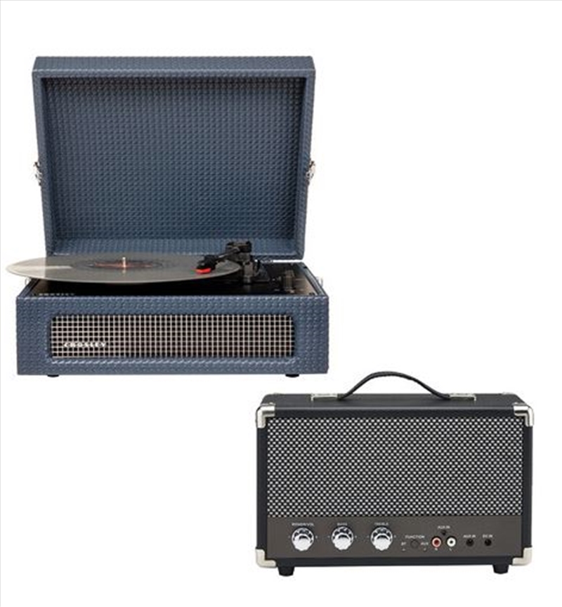 Navy Crosley Voyager Bluetooth Portable Turntable with Speaker/Product Detail/Turntables