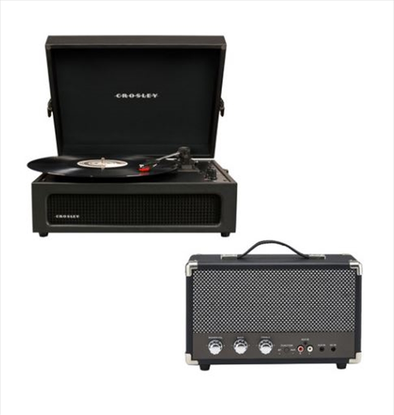 Crosley Voyager Bluetooth Portable Turntable with Speaker - Black | Hardware Electrical