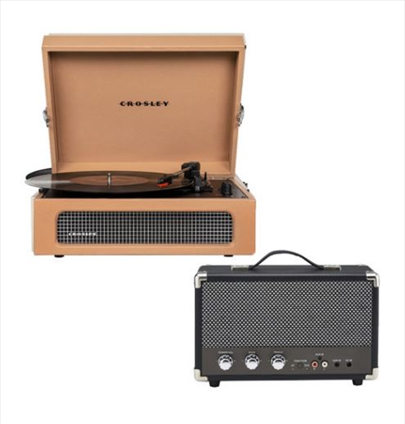 Crosley Voyager Bluetooth Portable Turntable with Speaker - Tan/Product Detail/Turntables
