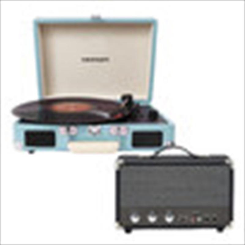 Crosley Cruiser Bluetooth Portable Turntable with Speaker - Turquoise | Hardware Electrical