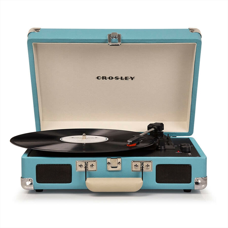 Crosley Portable Turntable: Turquoise | Hardware Electrical