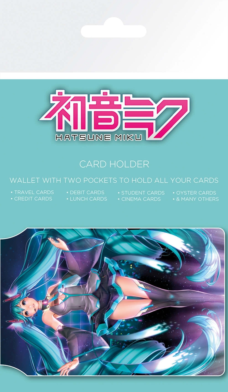 Hatsune Miku Logo Card Holder | Apparel