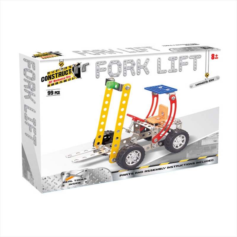 Construct-It! - Fork Lift, 99-Piece Metal Building Set | Toy