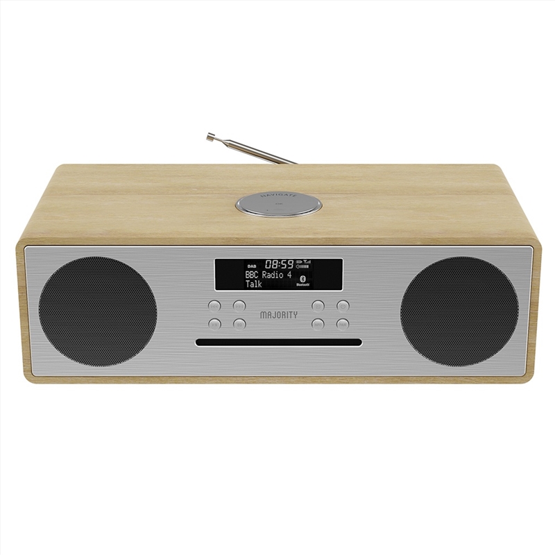 Majority Oakington Bluetooth, DAB Radio & CD Player-Oak/Product Detail/Media Players