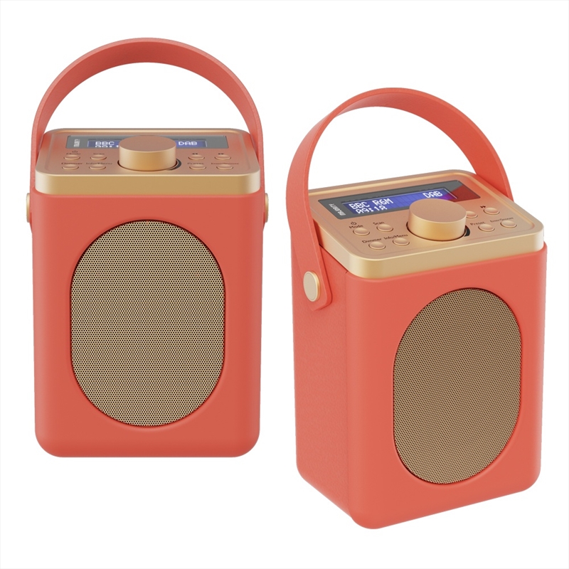 Majority Little Shelford DAB/DAB+ Radio with Bluetooth-Red-2PK/Product Detail/Speakers