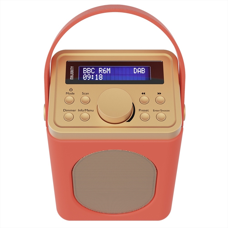 Majority Little Shelford DAB/DAB+ Radio with Bluetooth-Red/Product Detail/Speakers