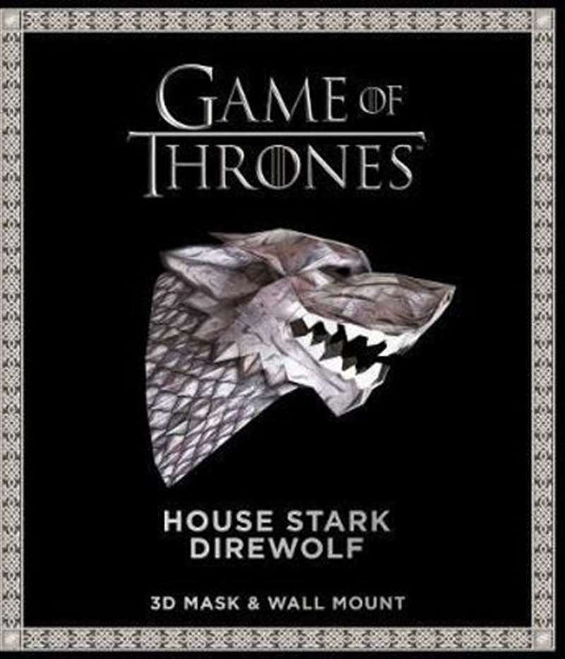 Game Of Thrones Mask And Wall Mount - House Stark Wolf/Product Detail/Decor