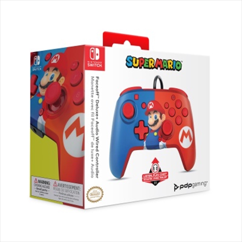 Switch Faceoff Deluxe Audio Wired Controller Mario/Product Detail/Consoles & Accessories