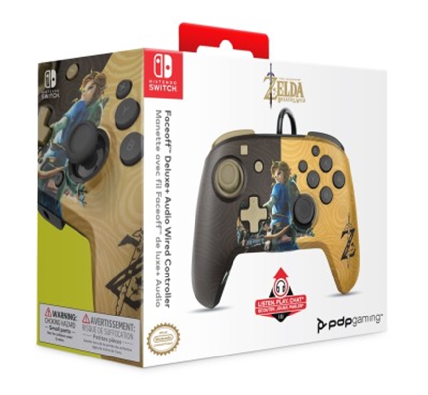 Switch Faceoff Deluxe Audio Wired Controller Breath of the Wild/Product Detail/Consoles & Accessories