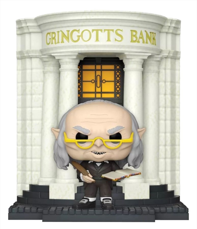 Harry Potter - Gringotts Head Goblin with Gringotts Bank Diagon Alley Pop! Deluxe | Pop Vinyl