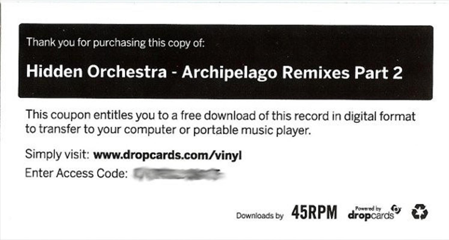 Archipelago Remixes/Product Detail/Dance