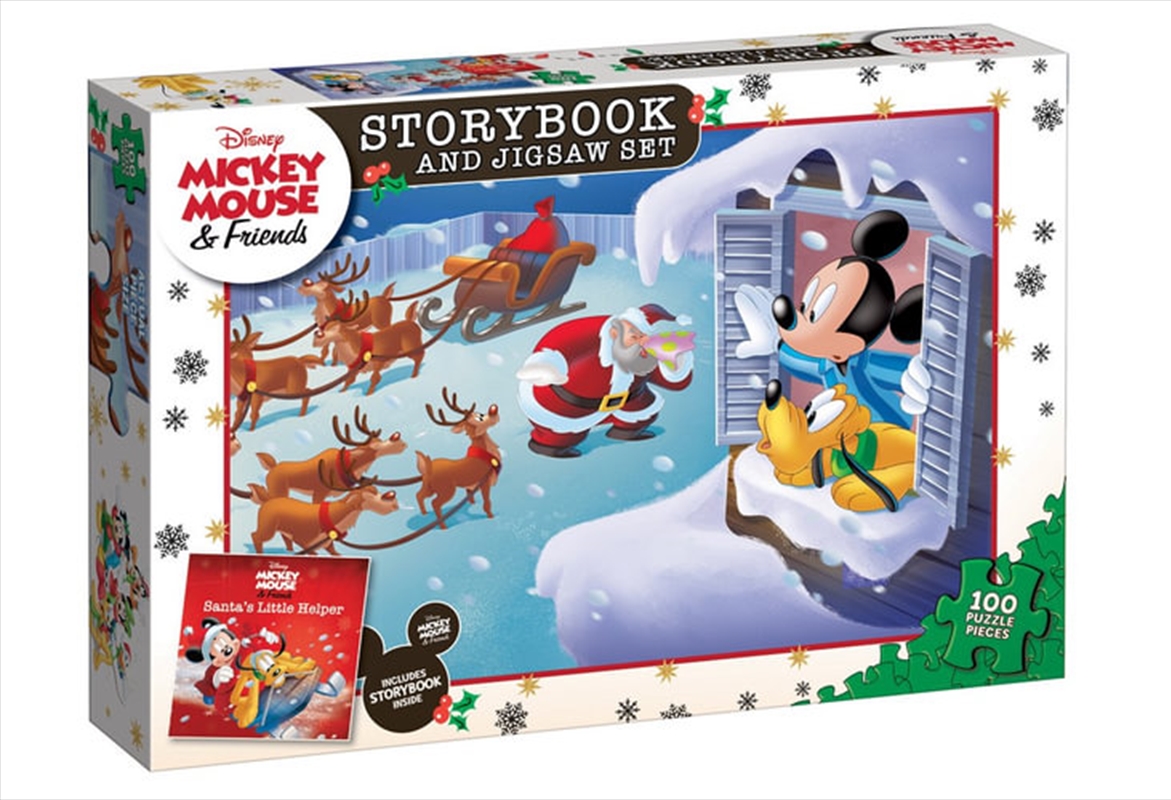 Mickey Mouse & Friends Storybook & 100-Piece Jigsaw Puzzle Set (Disney)/Product Detail/Education and Kids