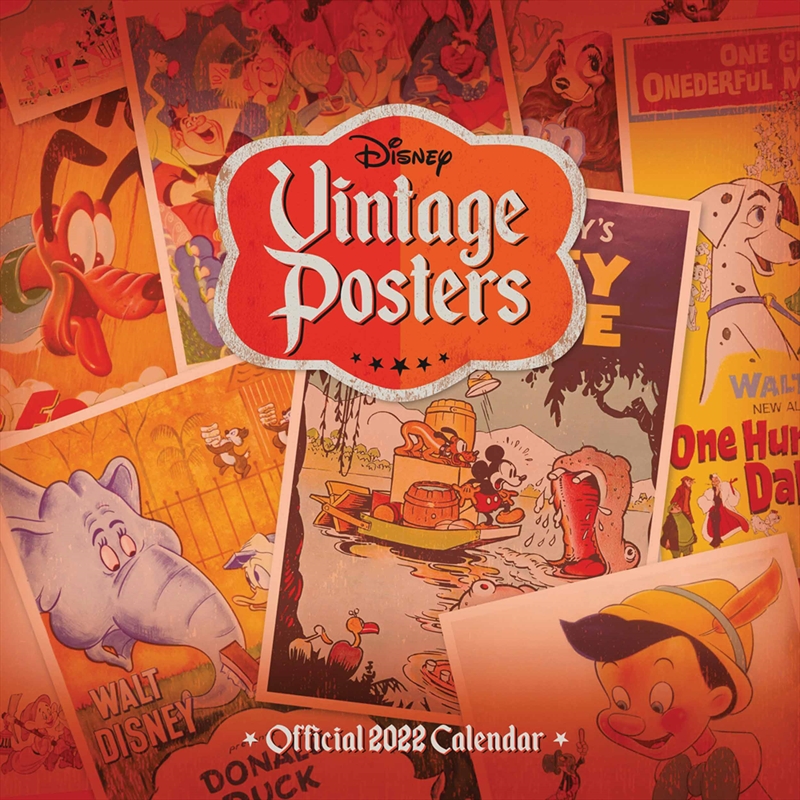 Disney Vintage Posters 2022 Square Calendar/Product Detail/Calendars & Diaries