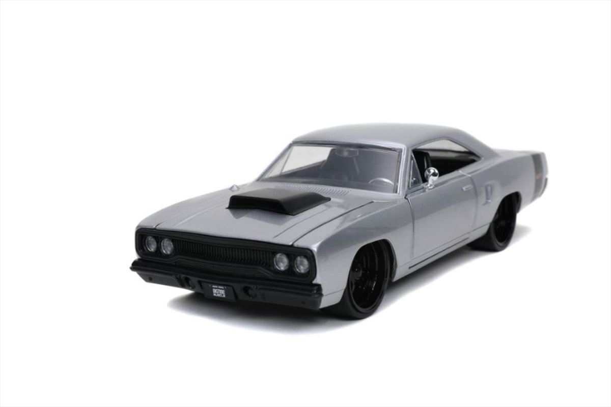 Big Time Muscle - Plymouth RoadRunner 1970 Silver 1:24 Scale Diecast Vehicle/Product Detail/Figurines