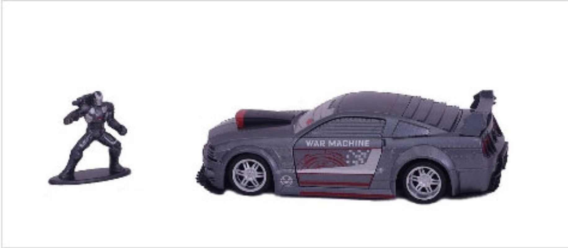 Iron Man - Ford Mustang with War Machine 1:32 Scale Hollywood Ride/Product Detail/Figurines