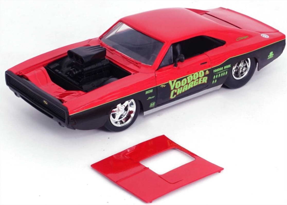 Big Time Muscle - Dodge Charger R/T 1970 Red 1:24 Scale Diecast Vehicle/Product Detail/Figurines