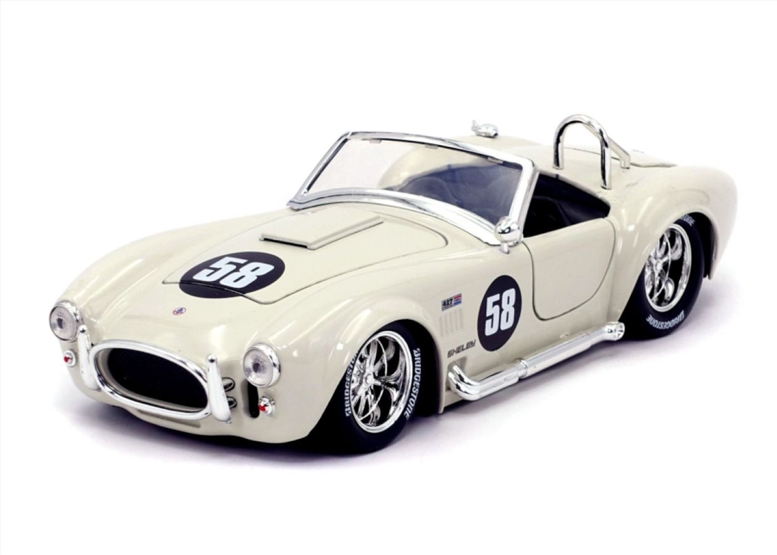Big Time Muscle - Shelby Cobra 427 S/C 1965 White 1:24 Scale Diecast Vehicle/Product Detail/Figurines