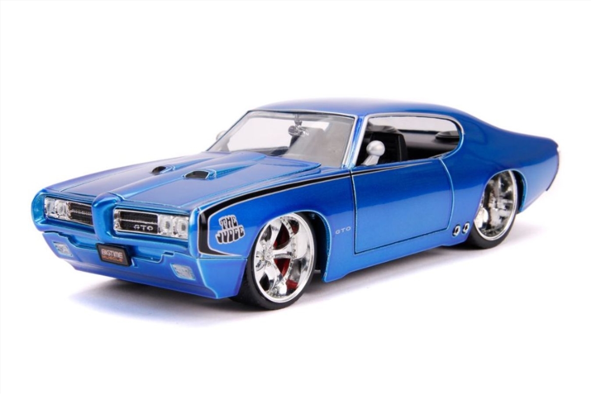 Big Time Muscle - Pontiac GTO Judge 1969 Blue 1:24 Scale Diecast Vehicle/Product Detail/Replicas