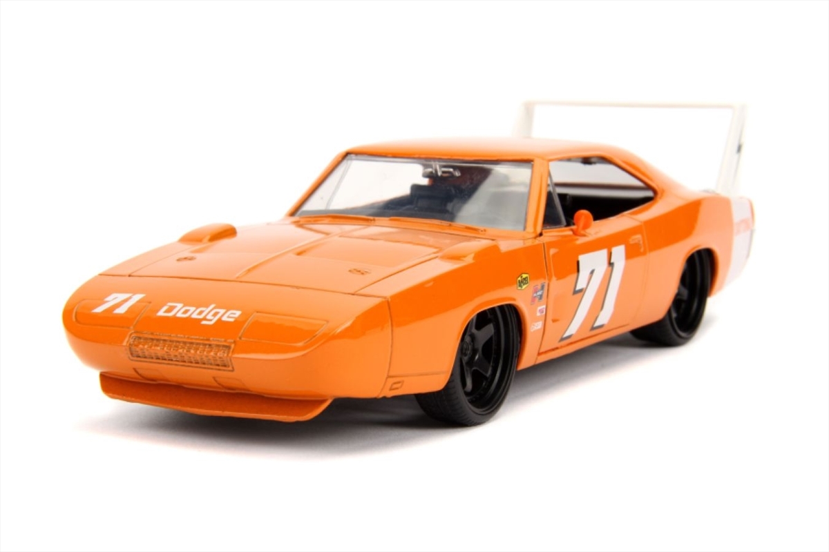 Big Time Muscle - Dodge Charger Daytona 1969 Orange 1:24 Scale Diecast Vehicle/Product Detail/Figurines