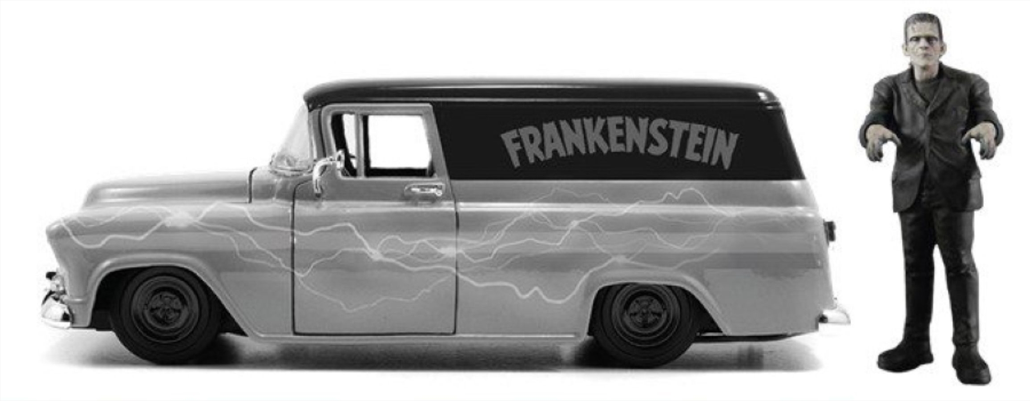Universal Monsters - Chevy Suburban 1957 with Franksenstein 1:24 Scale Hollywood Ride/Product Detail/Figurines