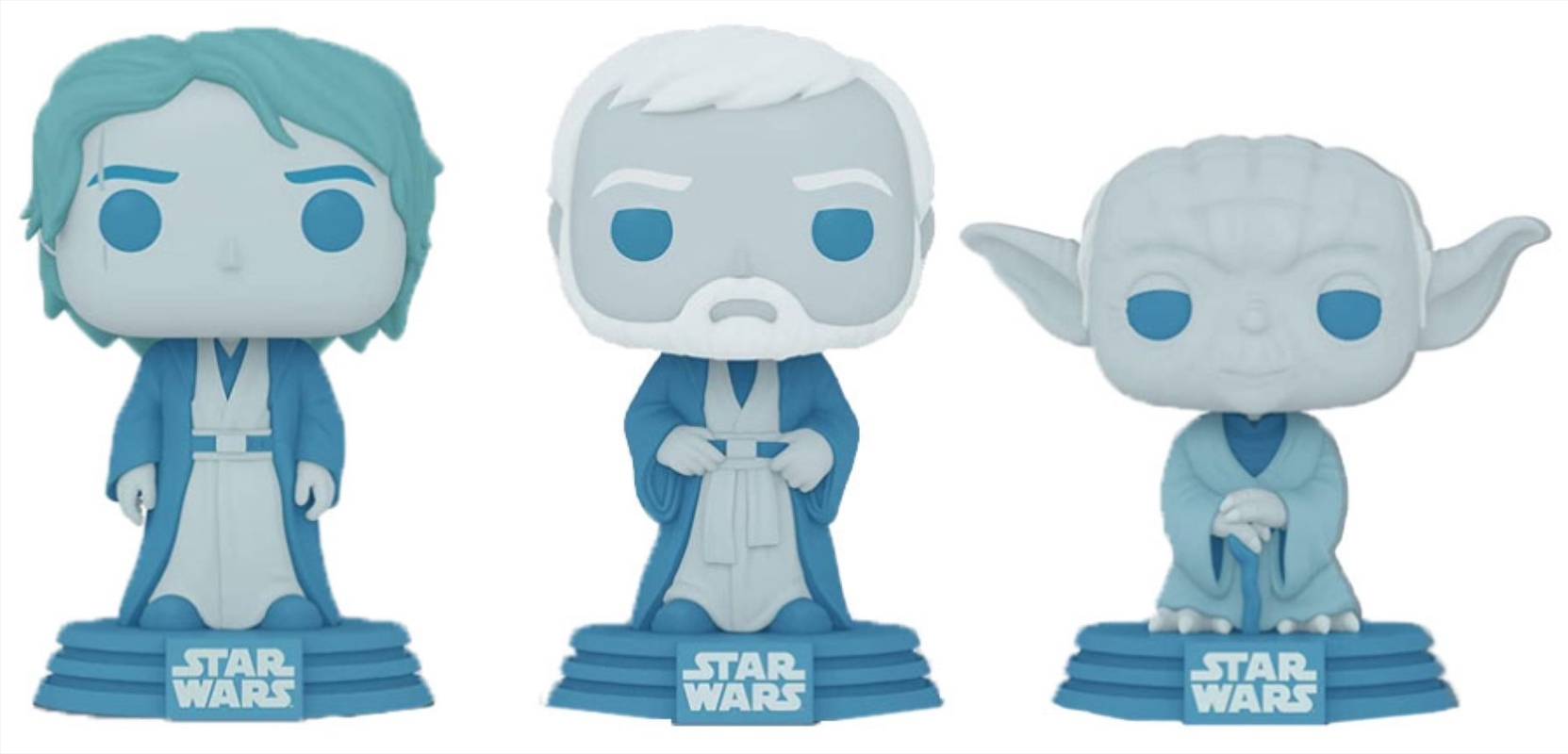 Star Wars: Across the Galaxy - Force Ghost Glow US Exclusive Pop! 3-pack [RS]/Product Detail/Movies