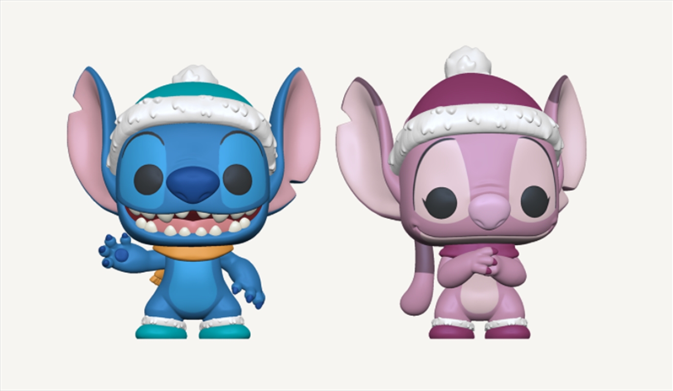 Lilo & Stitch - Winter Stitch & Angel Pop! 2Pk RS/Product Detail/Convention Exclusives