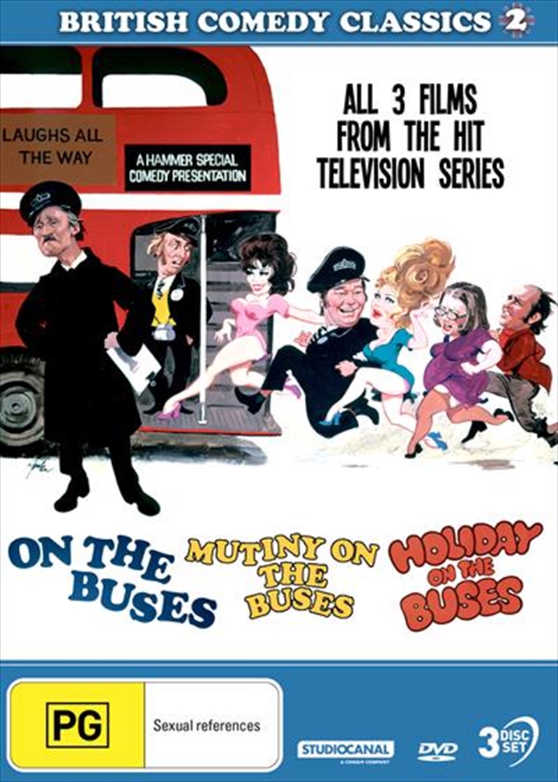 British Comedy Classics - On The Buses / Mutiny On The Buses / Holiday On The Buses - Vol 2/Product Detail/Comedy