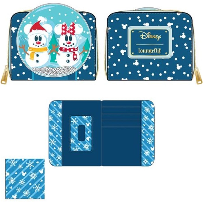 Loungefly - Mickey Mouse - Snowman Snow Globe Purse/Product Detail/Wallets
