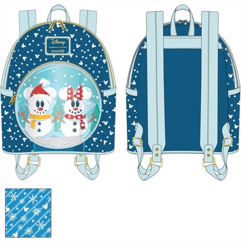 Loungefly - Mickey Mouse - Snowman Snow Globe Mini Backpack/Product Detail/Bags