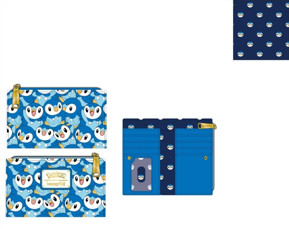 Loungefly - Pokemon - Piplup Mini Zip Purse/Product Detail/Wallets