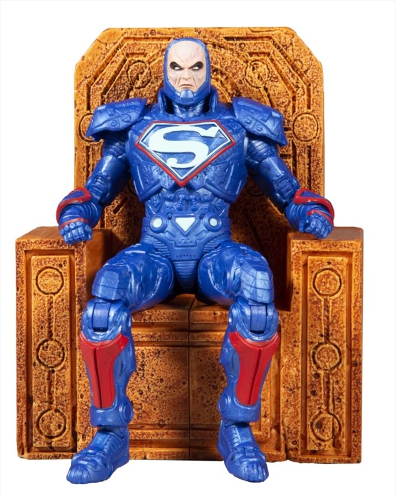 Justice League: The Darkseid War - Lex Luthor Power Suit Blue with Throne 7" Action Figure/Product Detail/Figurines