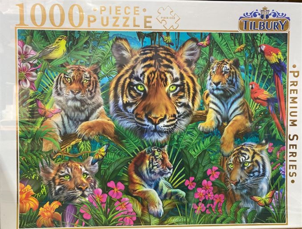 Tiger Collage 1 - 1000 Piece Puzzle/Product Detail/Nature and Animals