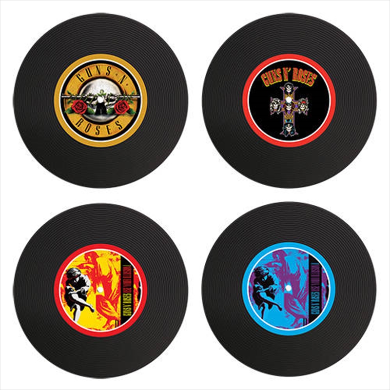Guns N Roses Vinyl Coasters Set of 4/Product Detail/Coolers & Accessories