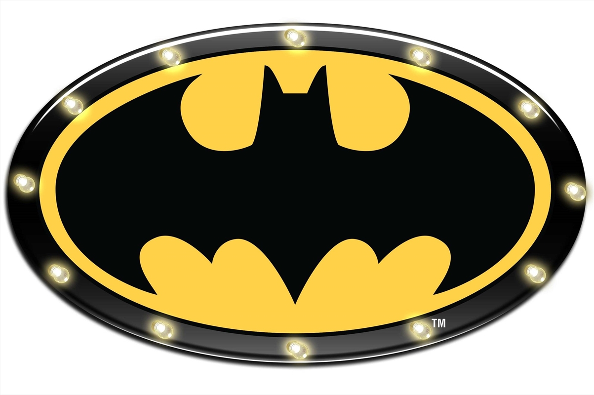 Batman Light Up Tin Man Cave Bar Sign | Accessories