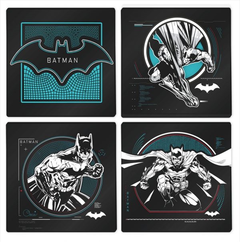 DC Batman Glass Drink Coasters Set of 4/Product Detail/Novelty