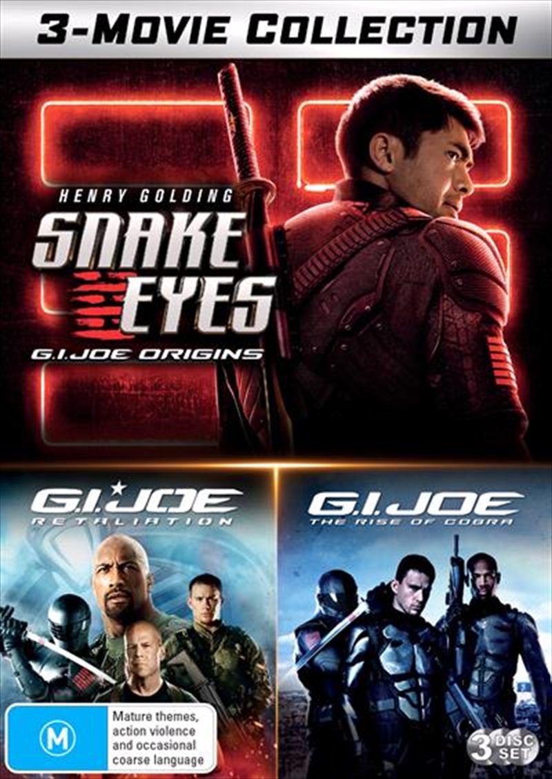 G.I.Joe / G.I.Joe - Retaliation / Snake Eyes - G.I.Joe Origins | 3 Movie Franchise Pack | DVD