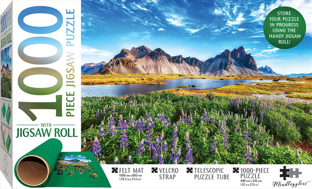 Stokknes Cape Iceland - 1000 Piece Puzzle - (Includes Roll-Up Mat) | Merchandise