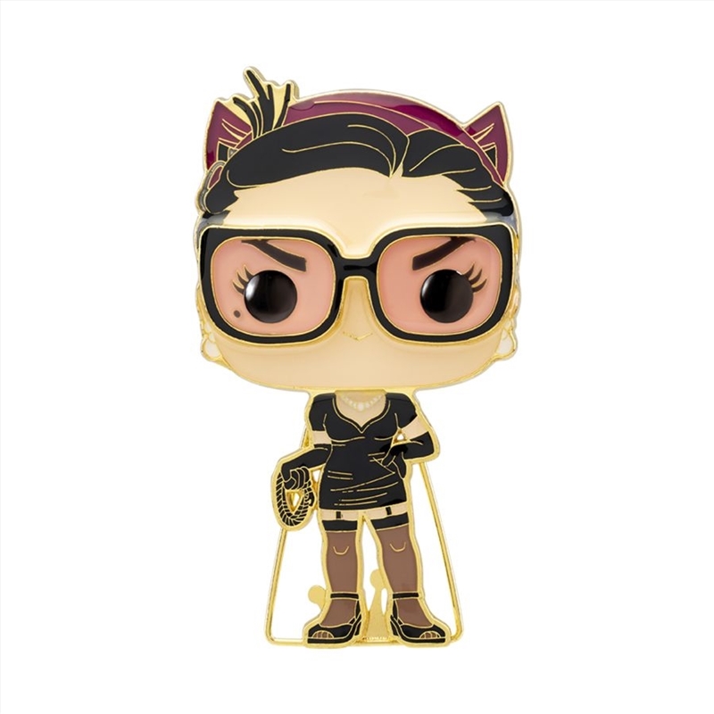 Batman - Catwoman 4" Pop! Enamel Pin/Product Detail/Buttons & Pins