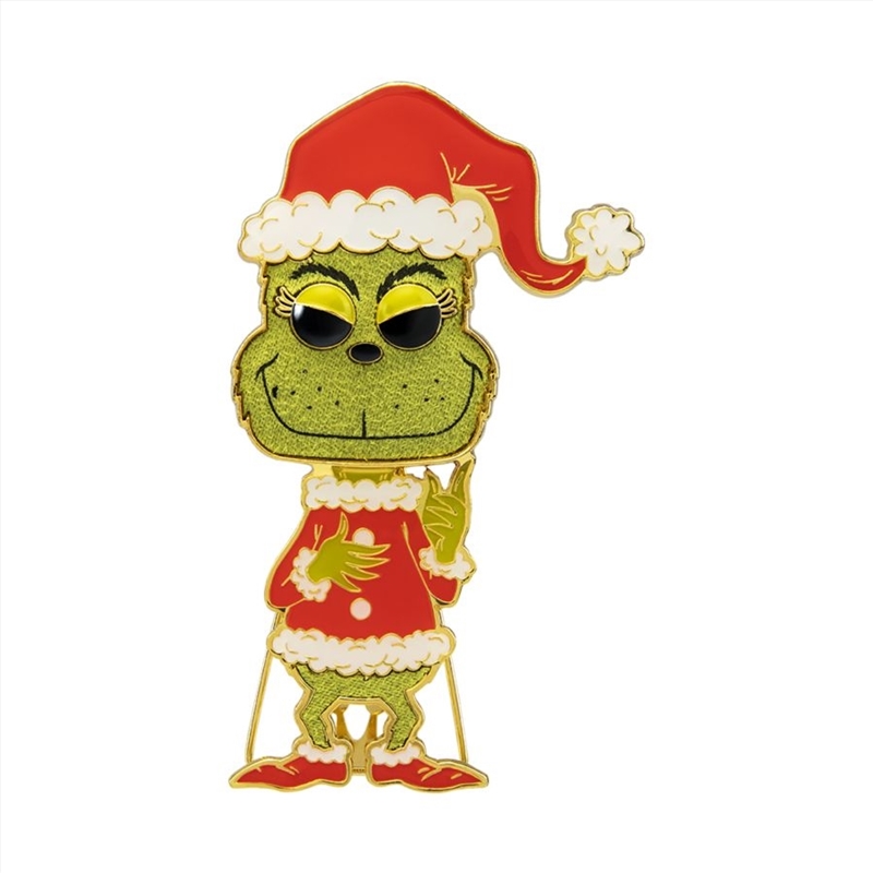 Dr Seuss - Grinch 4" Pop! Enamel Pin/Product Detail/Buttons & Pins