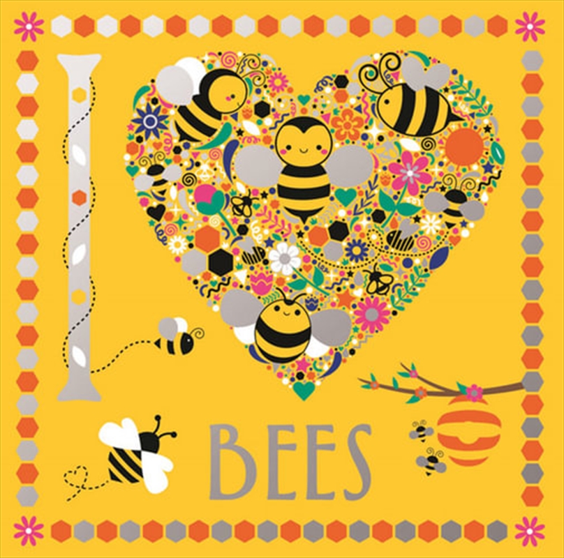 I Heart Bees/Product Detail/Kids Colouring