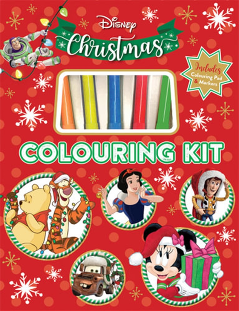 Disney Christmas Colouring Kit | Hardback Book