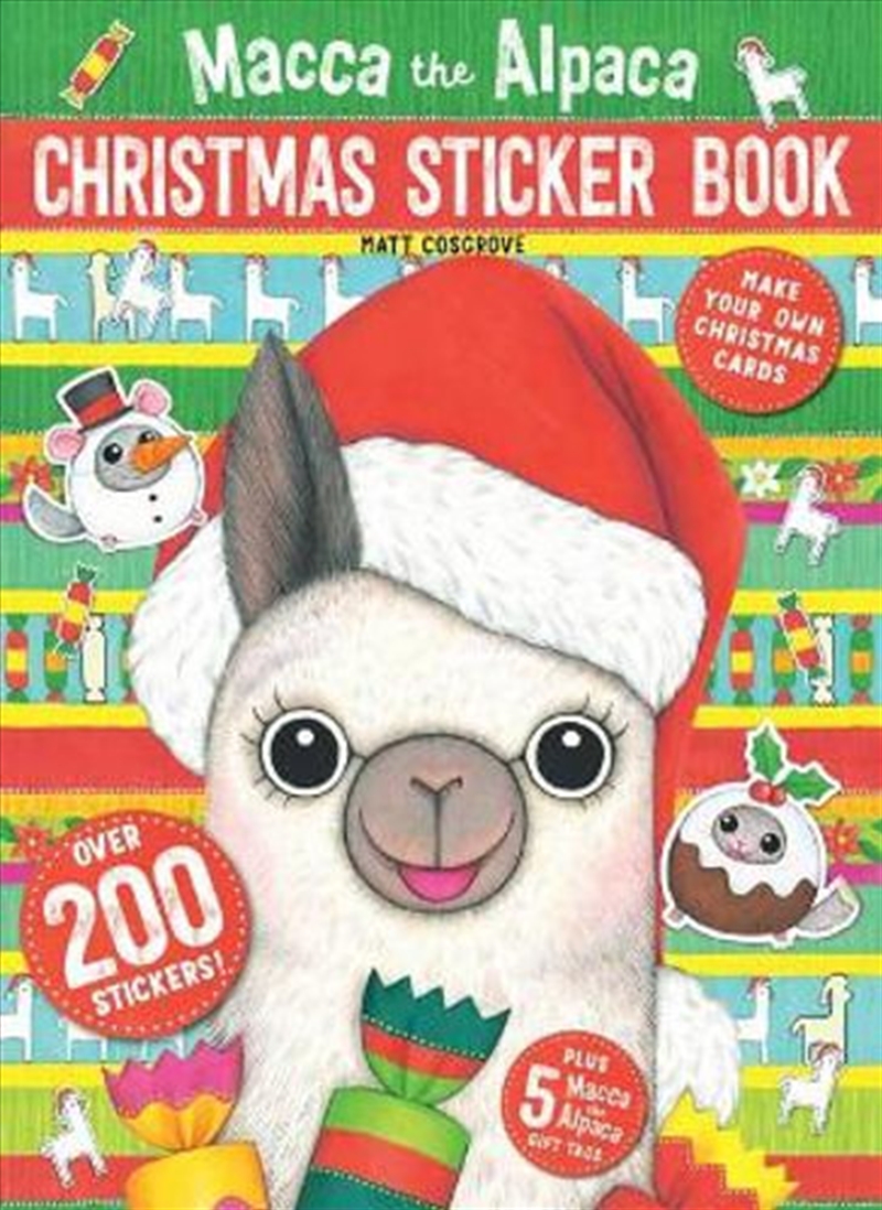 Macca The Alpaca Christmas Sticker Book | Books