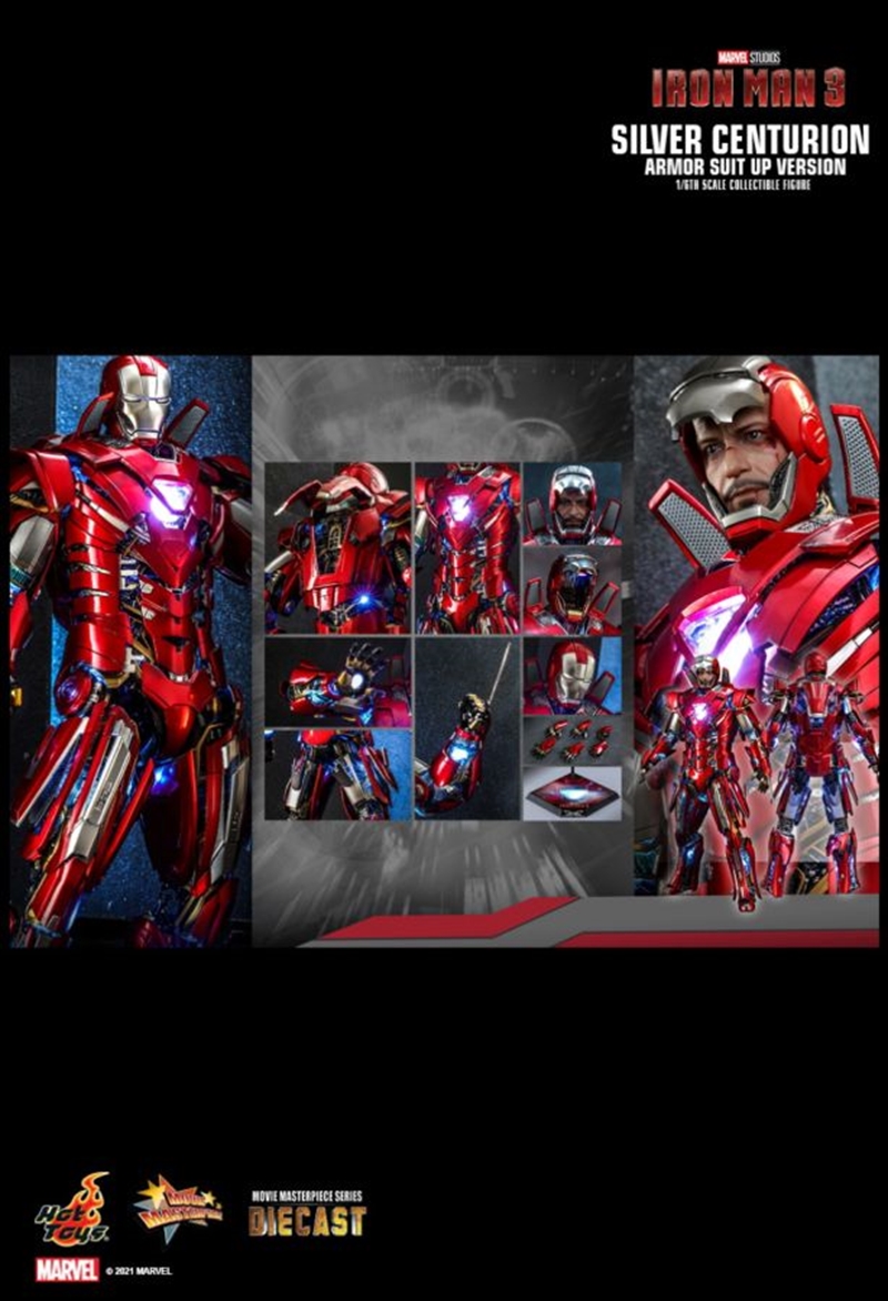 Iron Man 3 - Silver Centurion Armor Suit-Up 1:6 Scale 12" Diecast Action Figure/Product Detail/Figurines