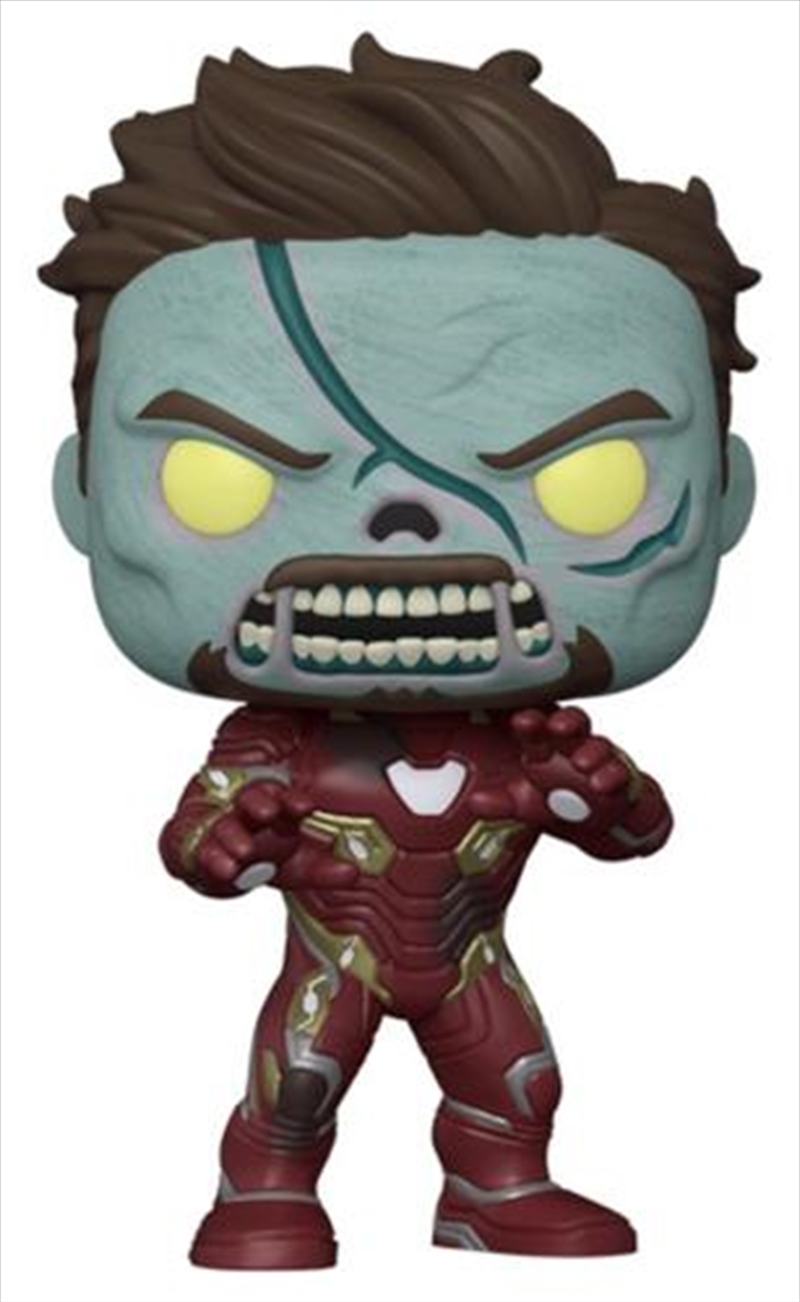What If - Zombie Iron Man Metallic US Exclusive 10" Pop! Vinyl [RS]/Product Detail/Large Pop Vinyl